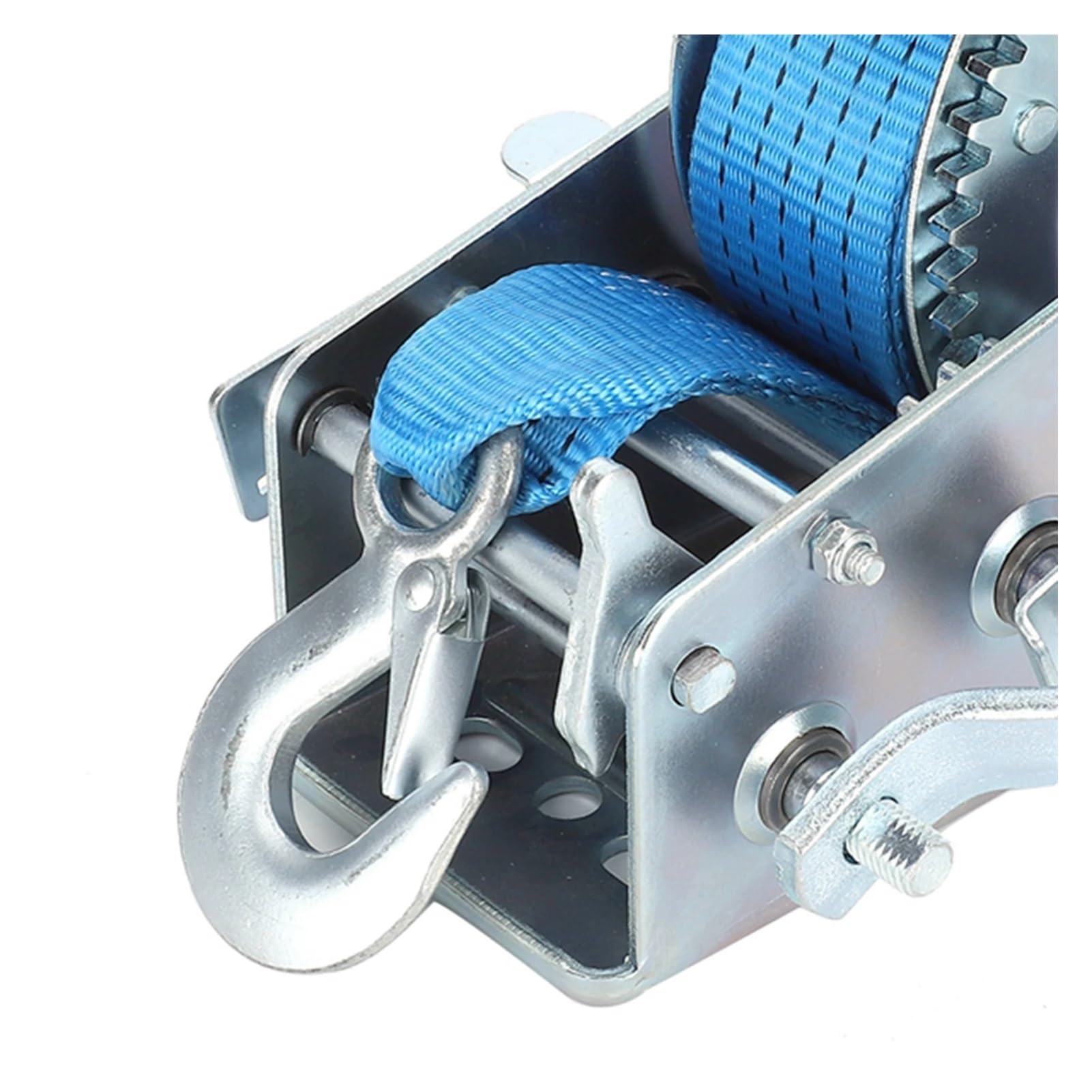 Cabrestante de manivela, cabrestante manual para remolque marino de 1200 lb, cabrestante manual resistente con correa, capacidad de carga de 1200 lb, herramienta para remolque de ATV marino, para re