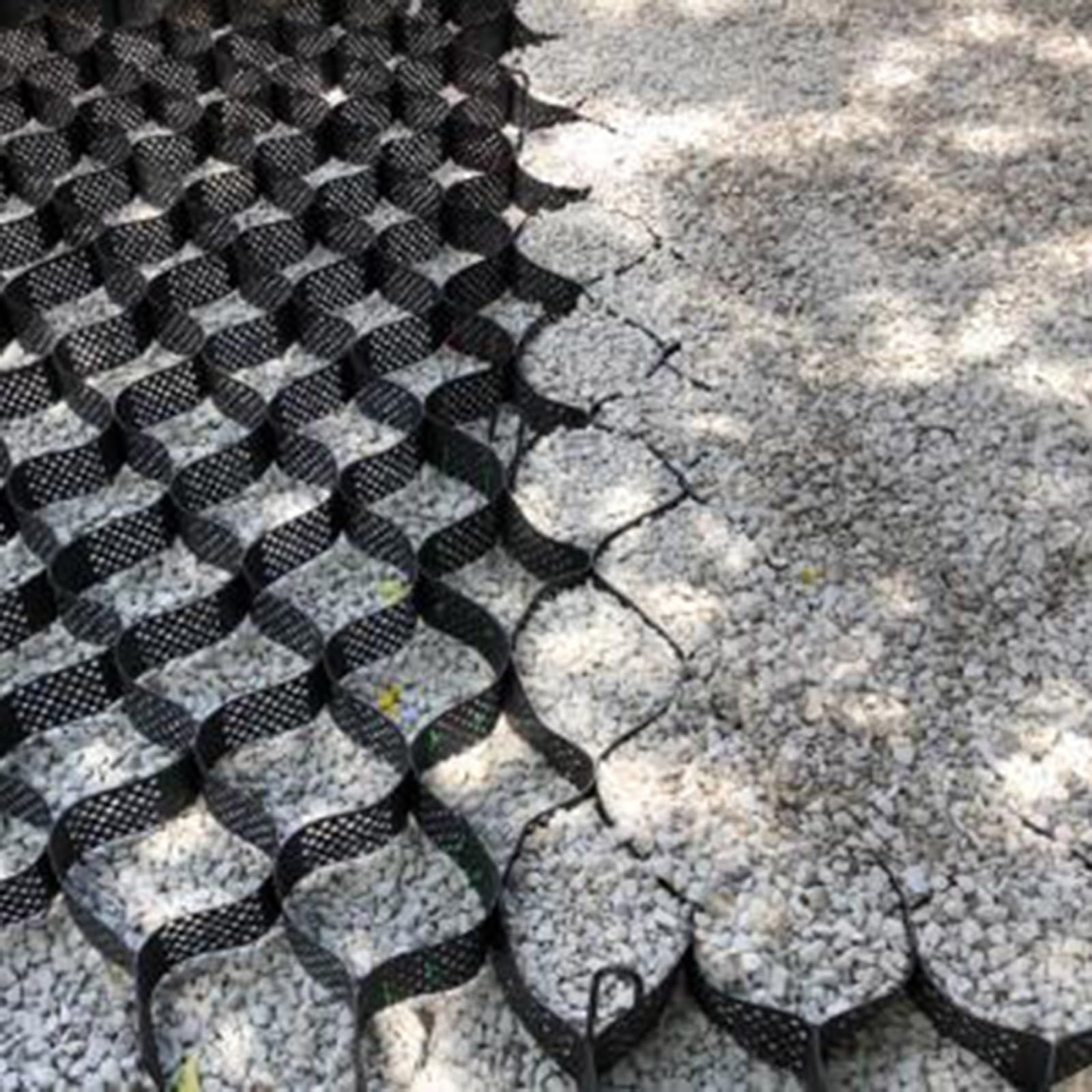 Grille de stabilisation allée gravier stabilisateur nid d'abeille 3x4m résistant