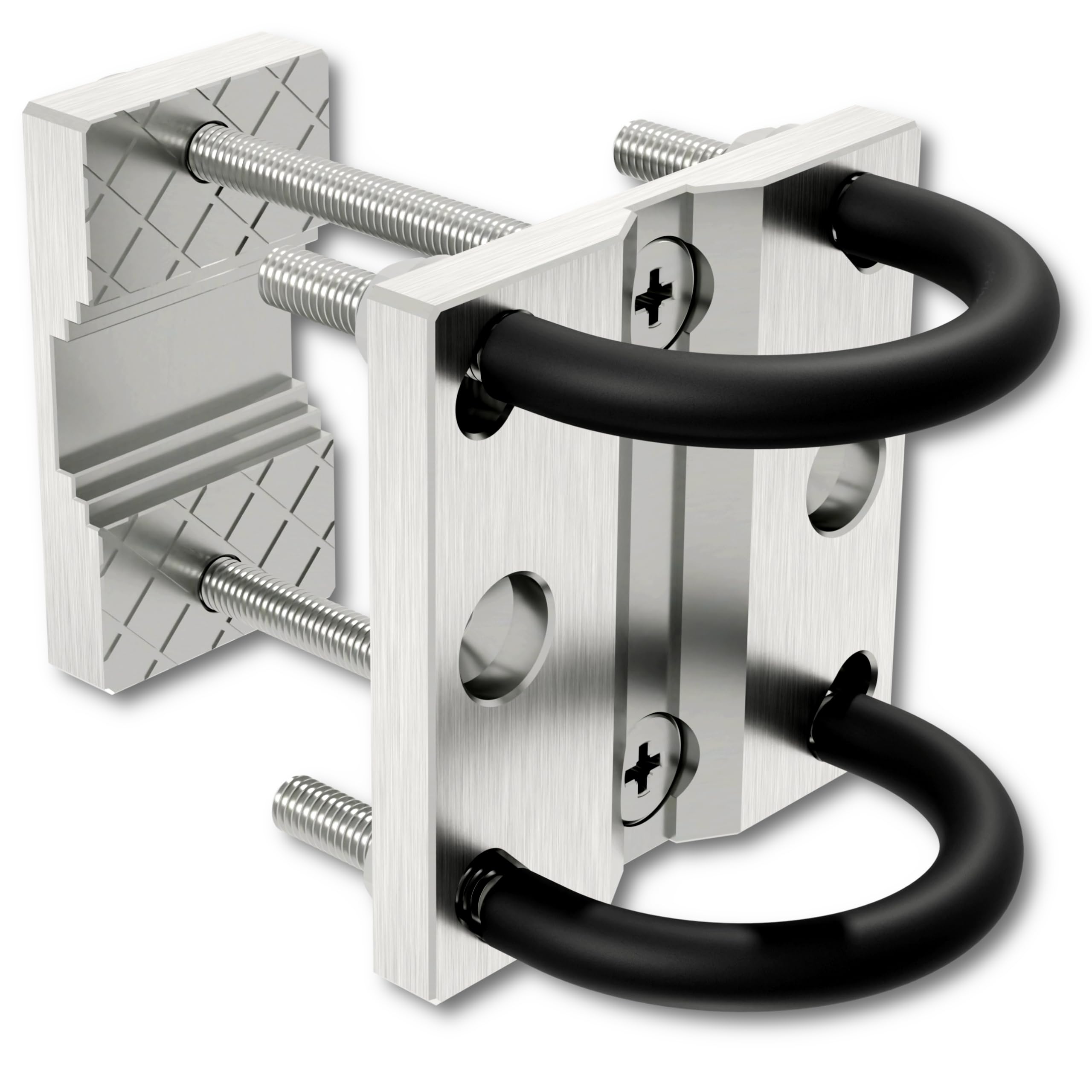 Supporto per ombrellone in acciaio inox per ringhiere di balconi rotondi e quadrati Supporto per ombrellone Supporto per ombrellone da balcone Staffa stabile per il fissaggio sicuro alla ringhiera
