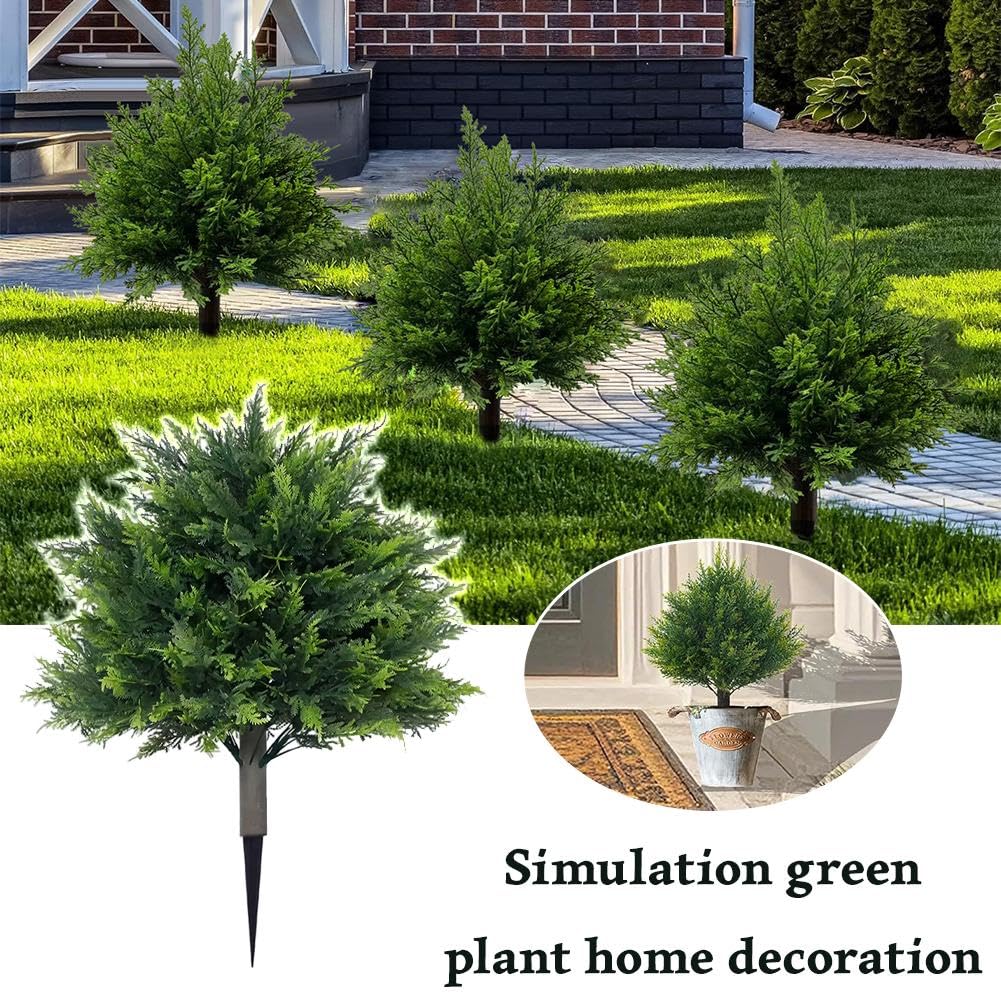 Alberi Di Bosso Artificiali Con Picchetto Da Terra, 2 Set Da 559 Mm, Arbusti E Cespugli Finti Piante In Vaso Finti Alberi Di Seta Dall Aspetto Reale Per Decorazioni Portici Anteriori P 010753463800