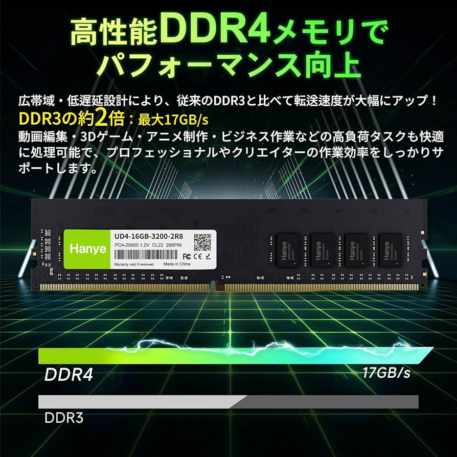 Hanye SD4-16GB-3200-2R8 DDR4 2枚キット32GB 71QPbHRX+KL.jpg_BO30 Hanye SD4-16GB-3200-2R8 DDR4 2枚キット32GB 71QPbHRX+KL.jpg_BO30