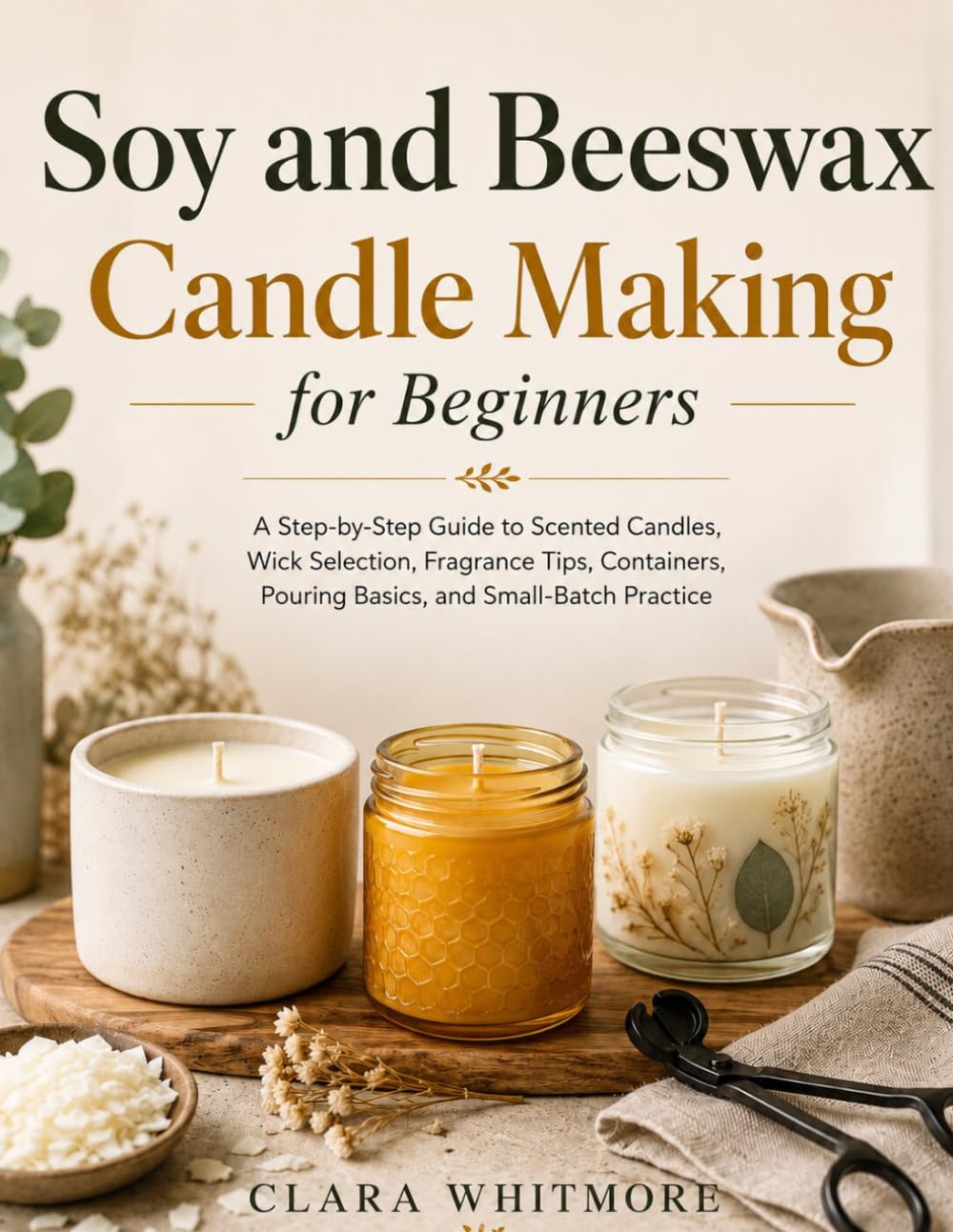 Soy and Beeswax Candle Making for Beginners: A Step-by-Step Guide to Scented Candles, Wick Selection, Fragrance Tips, Containers, Pouring Basics, and Small-Batch Practice