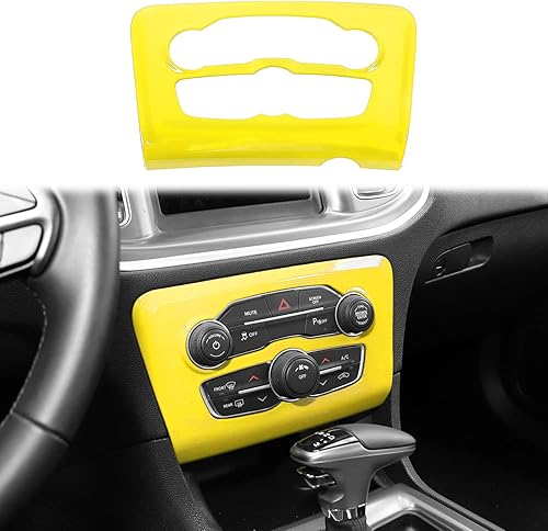 Vista 14 de Voodonala Para cargador de radio AC CD interruptor panel de ajuste para Dodge Charger 2015-2019, ABS rosa 1 unidad Rosa/Rebel Fun.