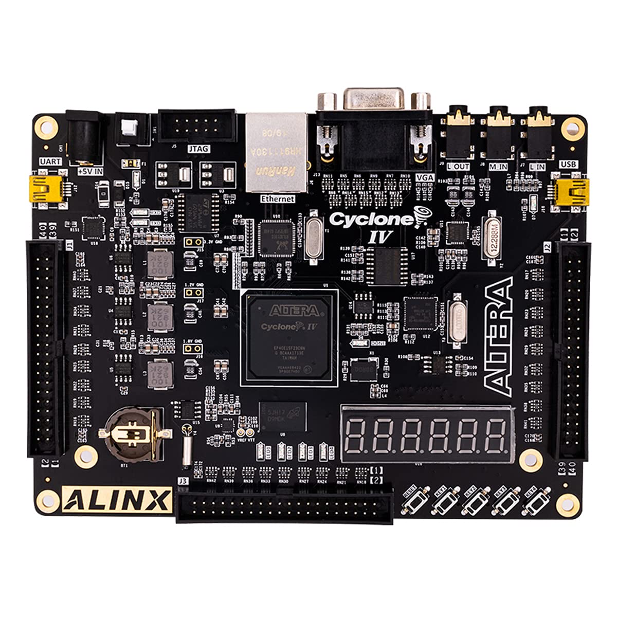 ALINX AX530C: Cyclone IV EP4CE30F (FPGA Development Board + USB Downloader)