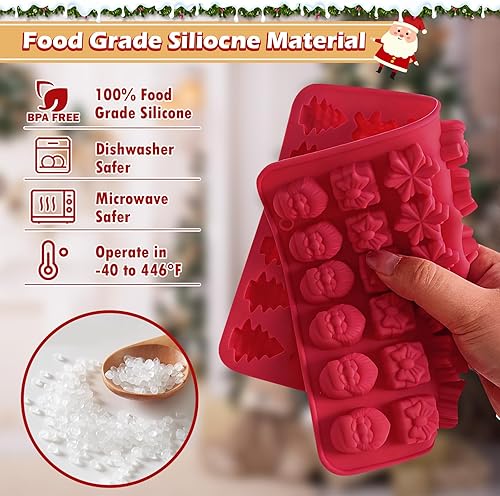 Miniatura 76 de Moldes de bomba de cacao para chocolate caliente, silicona hemisferio de 2.5 pulgadas, paquete de 3, molde semicircular, 6 cavidades, circular, sin