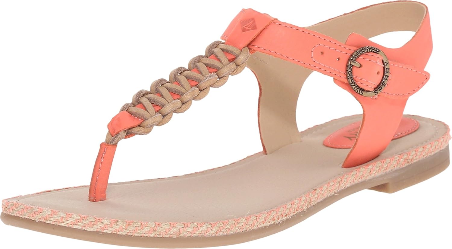 Sperry Top-Sider Women's Anchor Away Sandal, Coral, 5.5 M US