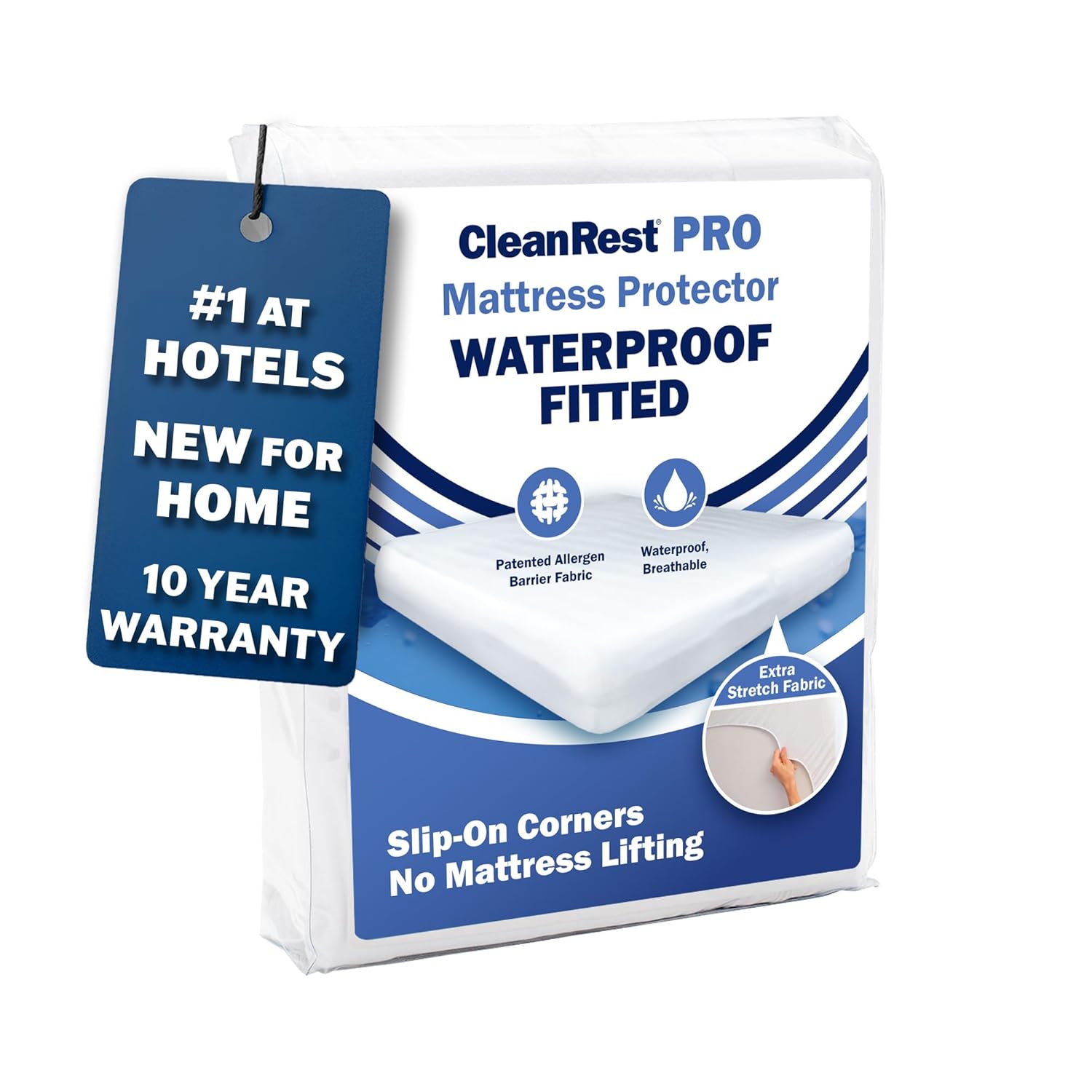 CleanRest Waterproof Mattress Fitted Sheet Protector Ultimate Defense Against Spills and Wear MicronOne Allergen Barrier Breathable Chemical-Free Fits