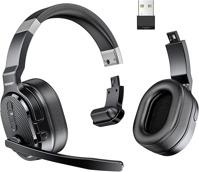 Bluetooth Headset, Wireless Bluetooth Trucker Headset with