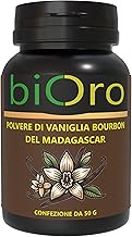 Madagascar Bourbon Vanilla Powder - 50g Bottle - Intense and Natural Aroma - Premium Gourmet Selection from Sustainable Cultivations - Ideal for Sweets, Ice Cream, Extracts and Recipes