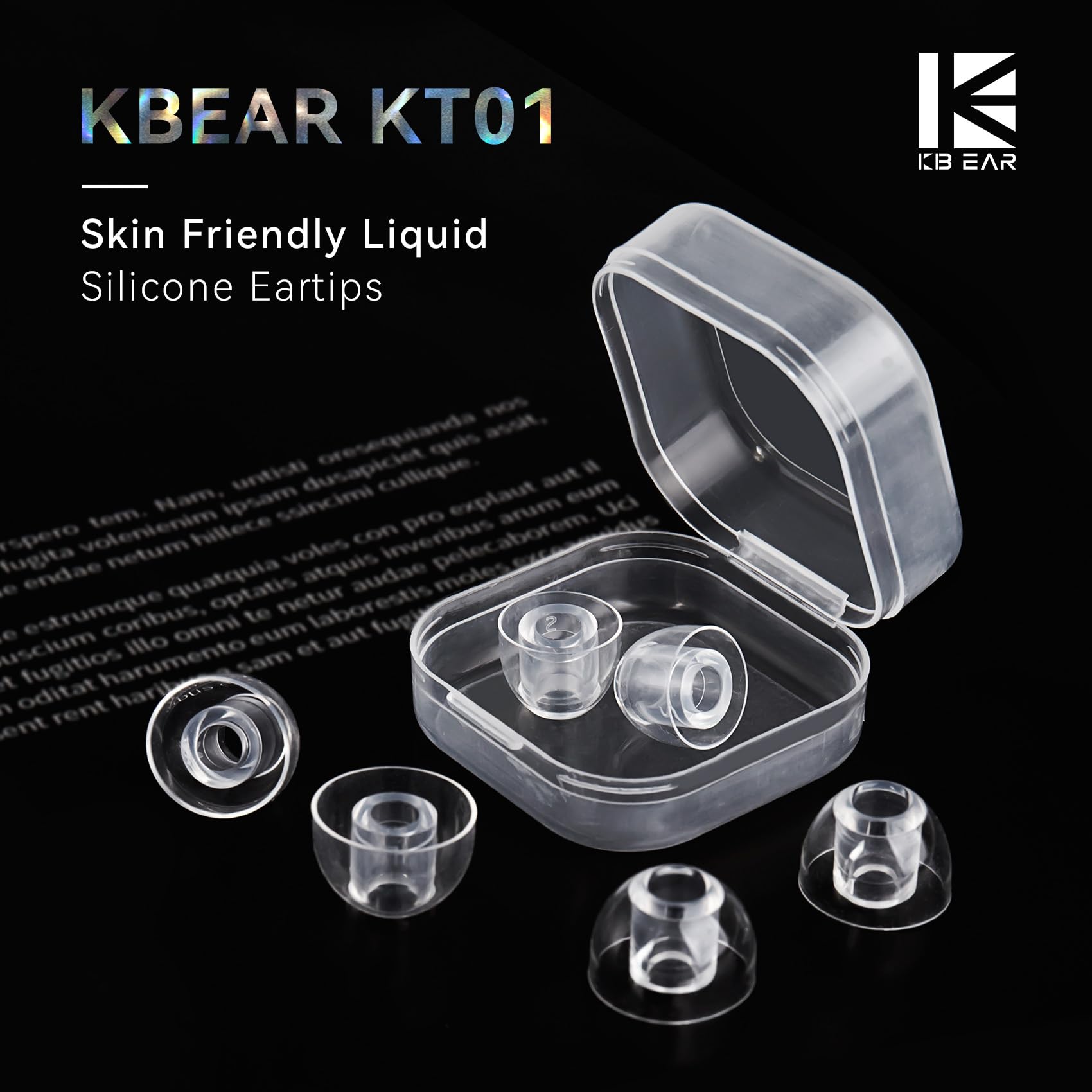 Keephifi KBEAR KT01 Gommini Silicone Per Cuffie - Ricambio Morbido E Confortevole