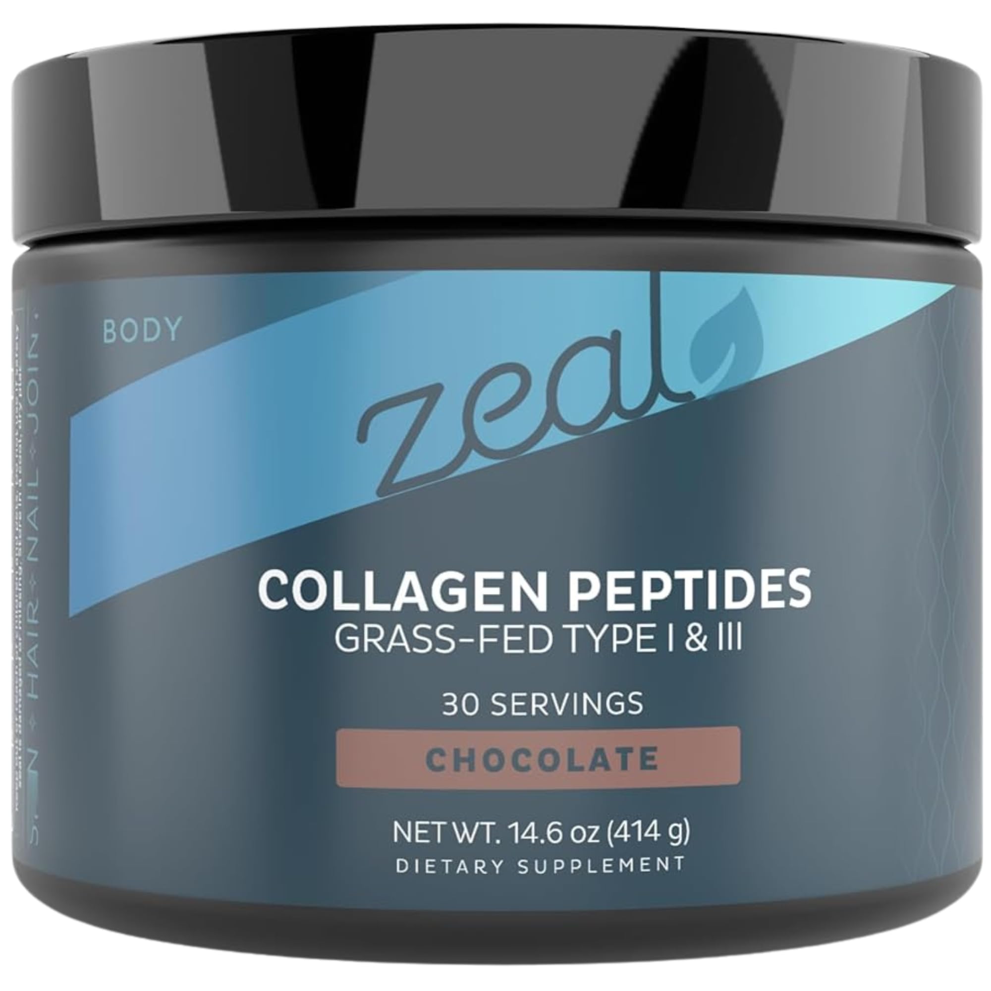 Zeal Naturals Hydrolyzed Collagen Peptides Powder, 10g Protein | Grass-Fed Collagen for Women & Men | Essential Amino Acids | Hair, Skin, Nails, Bone