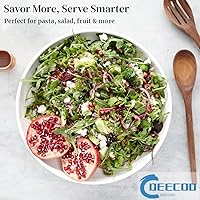 Vista 4 de DeeCoo 7 Pack Porcelain Pasta Bowls Ceramic , Large Serving Bowl, Wide and Shallow, Set 8.3 Inch - 30 Ounce - for Pasta, Salad, Cereal, Soup &