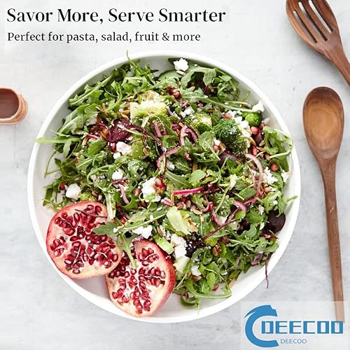 Miniatura 4 de DeeCoo 7 Pack Porcelain Pasta Bowls Ceramic , Large Serving Bowl, Wide and Shallow, Set 8.3 Inch - 30 Ounce - for Pasta, Salad, Cereal, Soup &