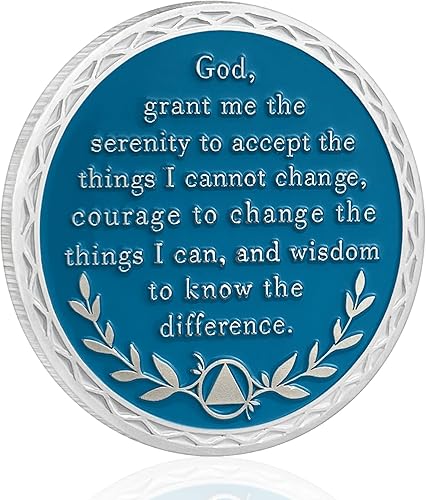 Miniatura 3 de CHURYUML Moneda de sobriedad de 16 años, árbol de la vida, medallón de logro de chips de sobriedad, mariposa, ficha sobria, regalos de sobriedad