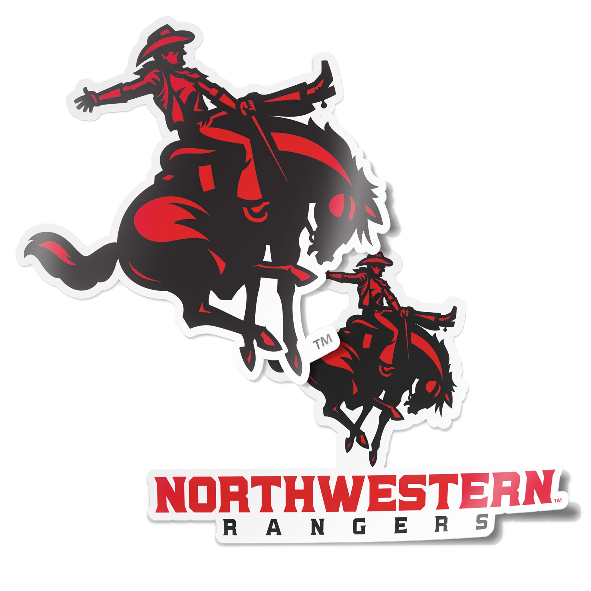 Desert Cactus Northwestern Oklahoma State University Sticker NWOSU Rangers Vinyl Decal Laptop Water Bottle Car Scrapbook (4 Inch Set V1)