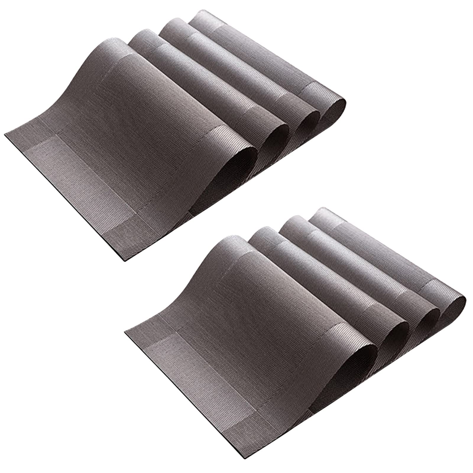 Sets de table en PVC tissé lavables pour décoration de cuisine rustique