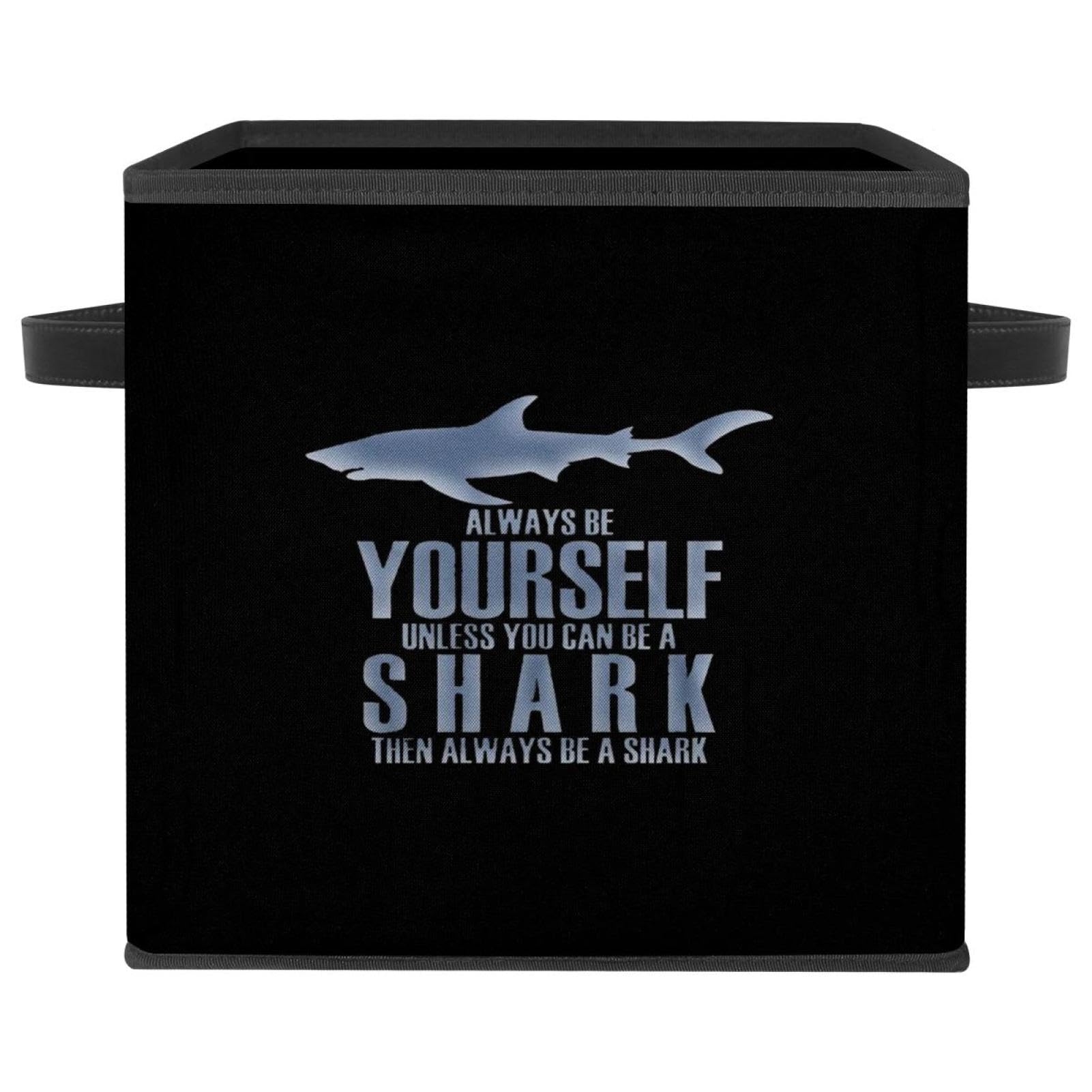 Boîte de rangement requin pliable pour cacher le désordre des jouets et vêtements