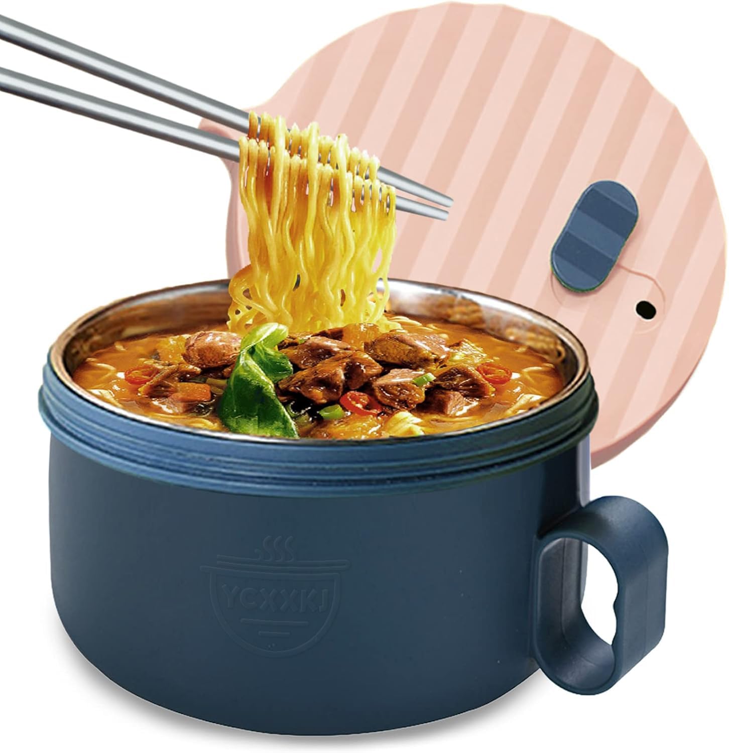 Amazon.com: YCXXKJ Microwave Ramen Bowl Set Ramen Cooker with