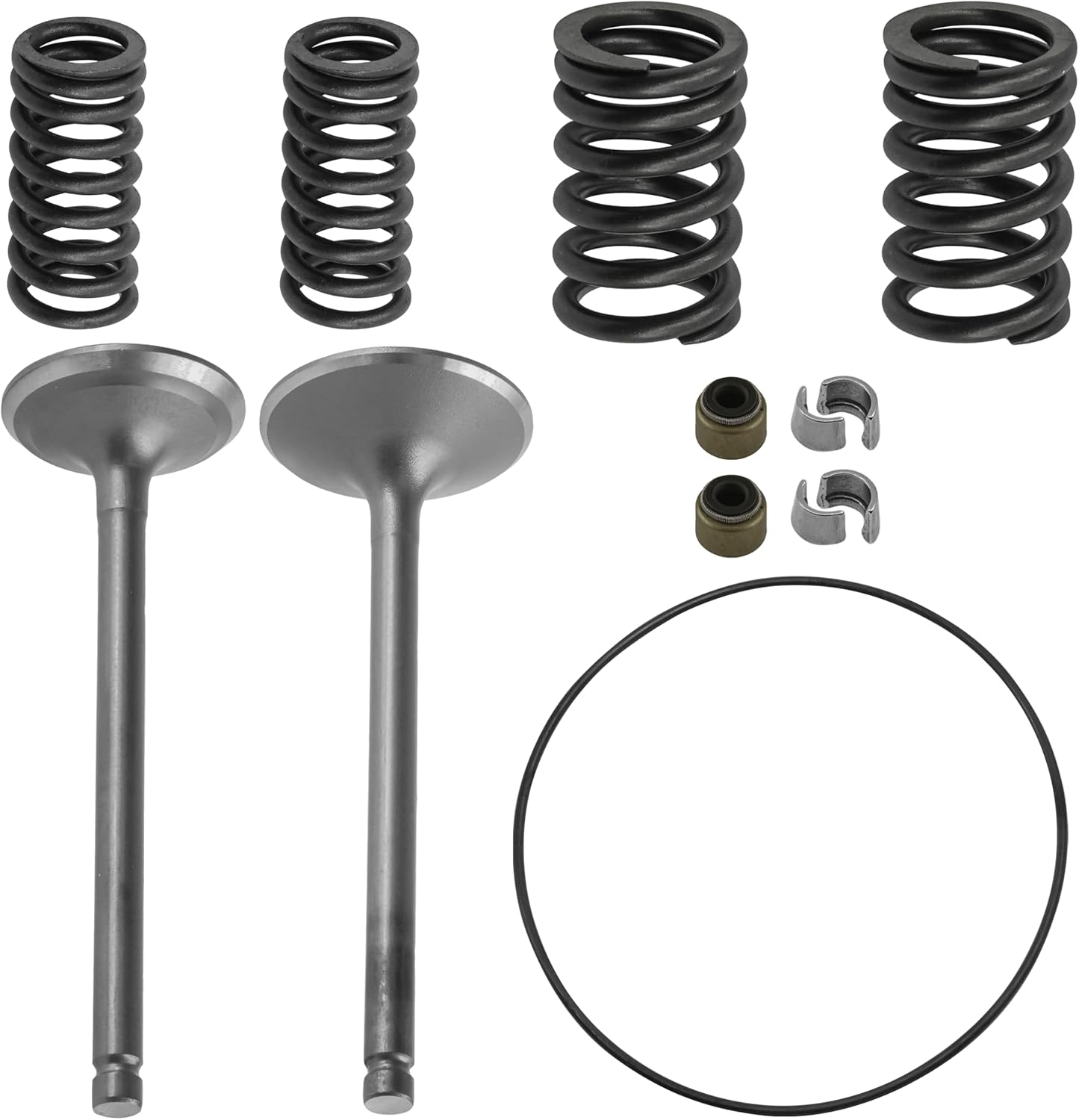Caltric Cylinder Intake Exhaust Valve Kit Compatible with Kawasaki Bayou 250 KLF250A KLF 250A 2003-2011