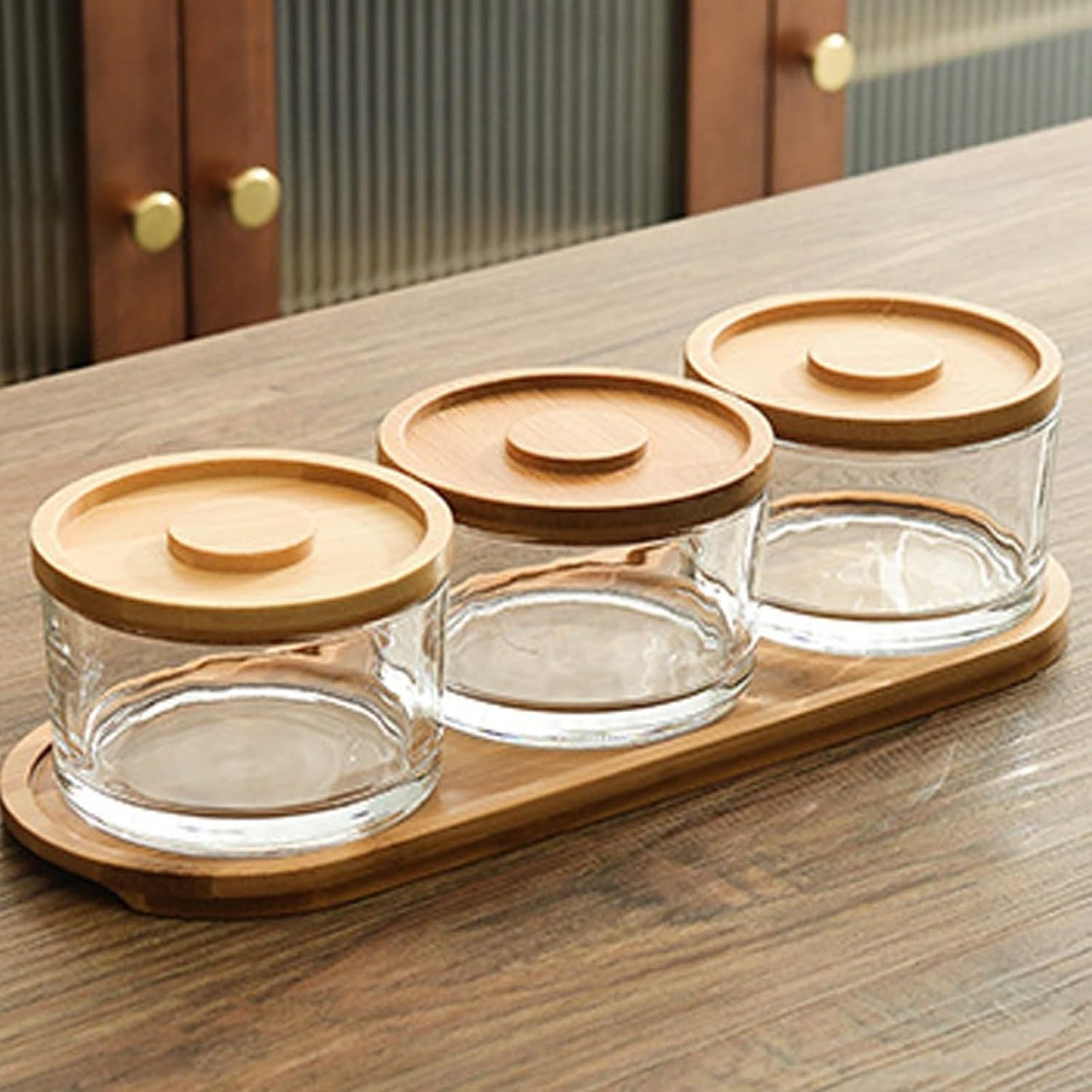 Chip-Dip-Set 9,5 oz mit Schalen und Deckeln, 4 Slots, 4 Slots