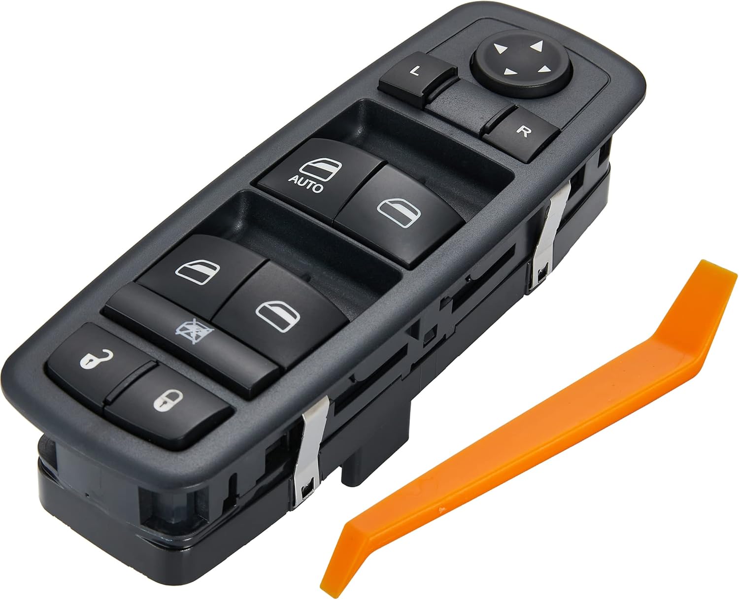 8 + 13 Metal Pins.Master Power Window Switch fits for 2008-2012 Jeep Liberty & Dodge Nitro,2009-2010 Dodge Journey,4602632AB 4602632AD 4602632AC Driver Side Control switches(Green Light)