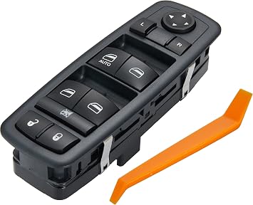 8 PINS +13 PINS Check Required.Power Window Switch fits for 2008-2012 Jeep Liberty & Dodge Nitro,2009-2010 Dodge Journey,4602632AB 4602632AD 4602632AC Driver Side Control switchesGreen Light
