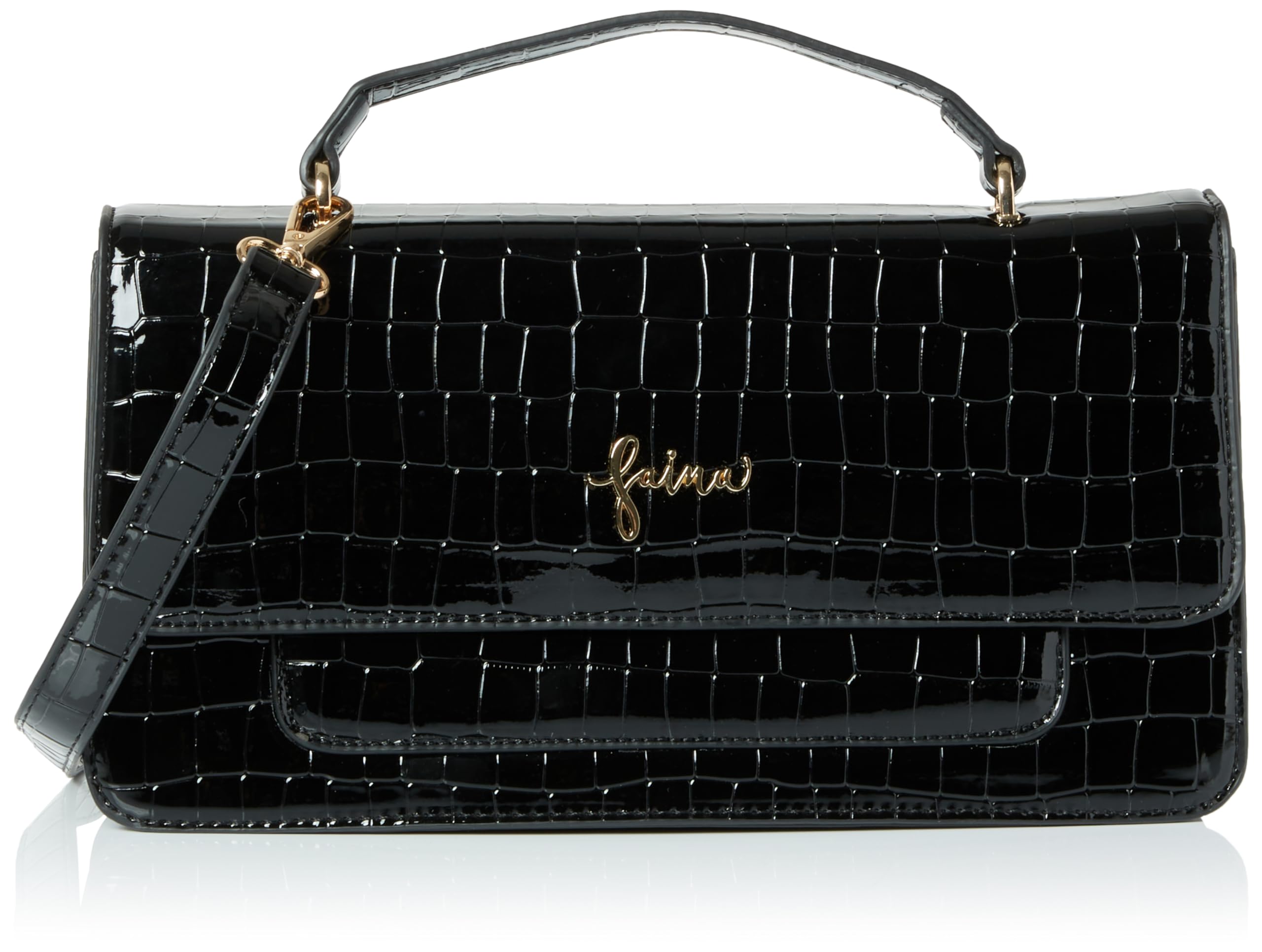 NAEMI Women's Small Shoulder Bag, Black, One Size