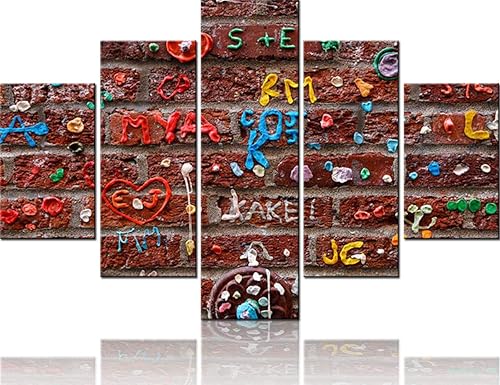 Vista 112 de Paisaje de 5 piezas pintura sobre lienzo