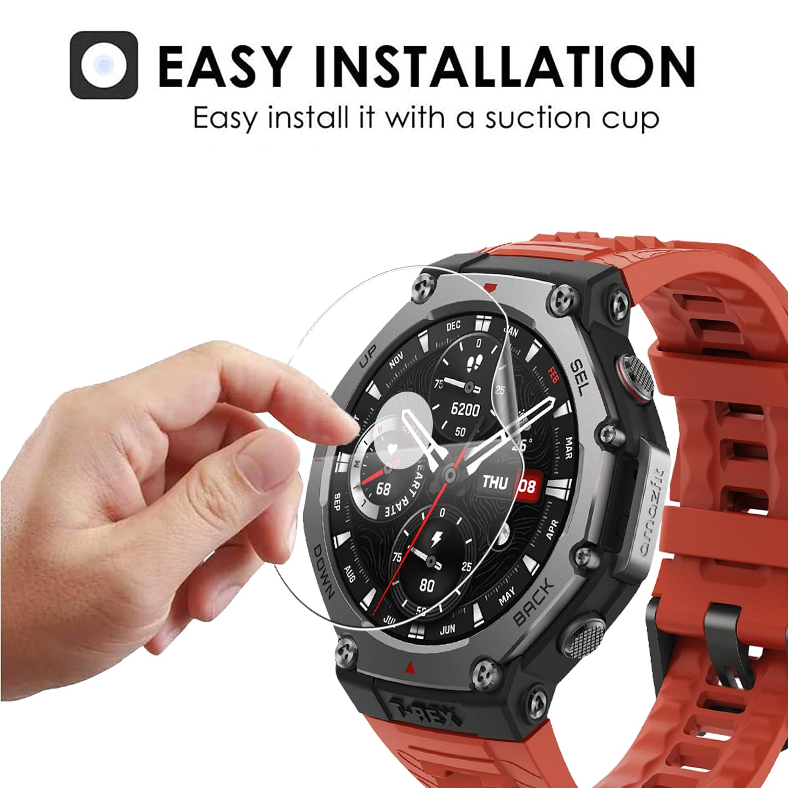 KZIOACSH Screen Protector for Amazfit T-Rex 3 - Image 3