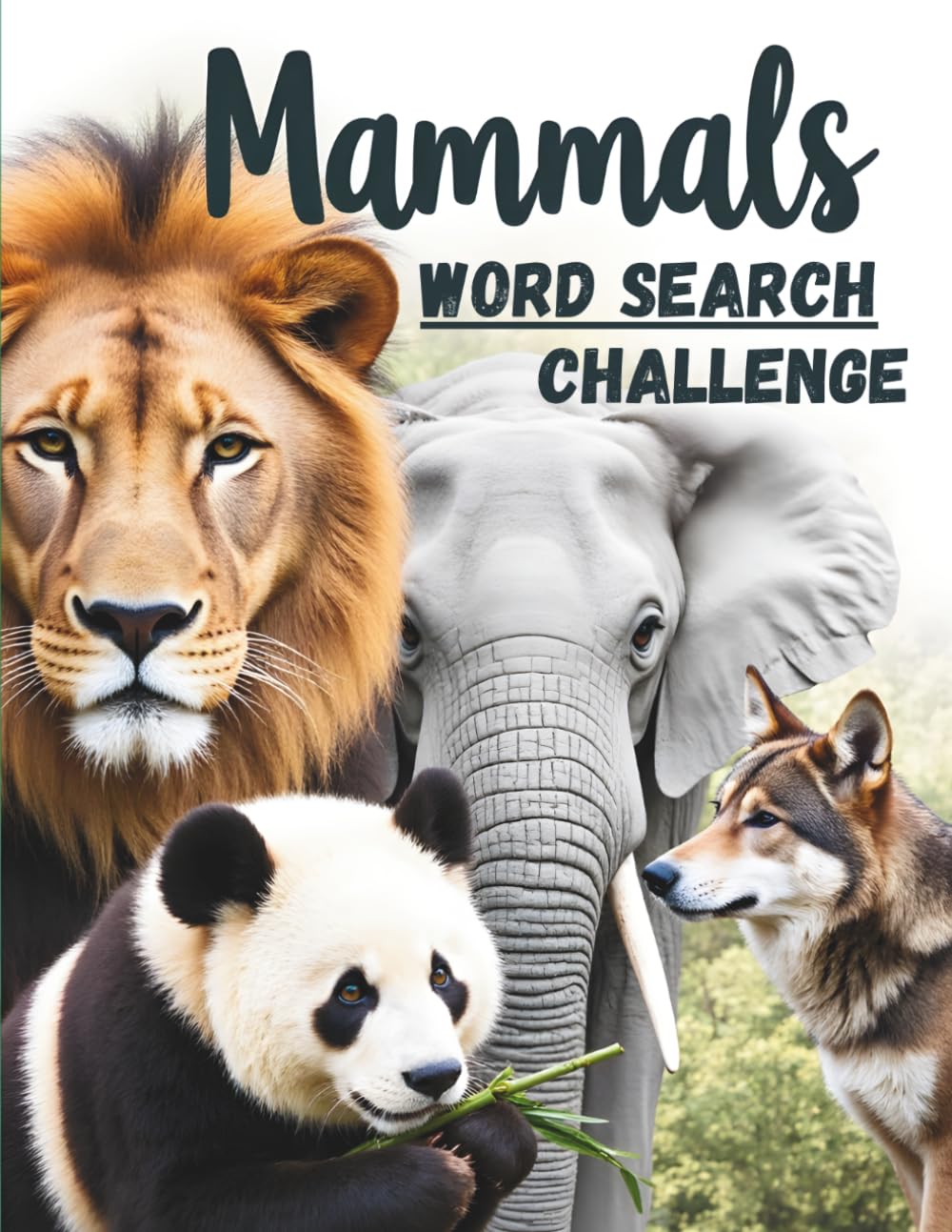Mammals Word Search Challenge: 50 Advanced Puzzles for Kids Who Love Mammals plus 10 Bonus Coloring Pages!