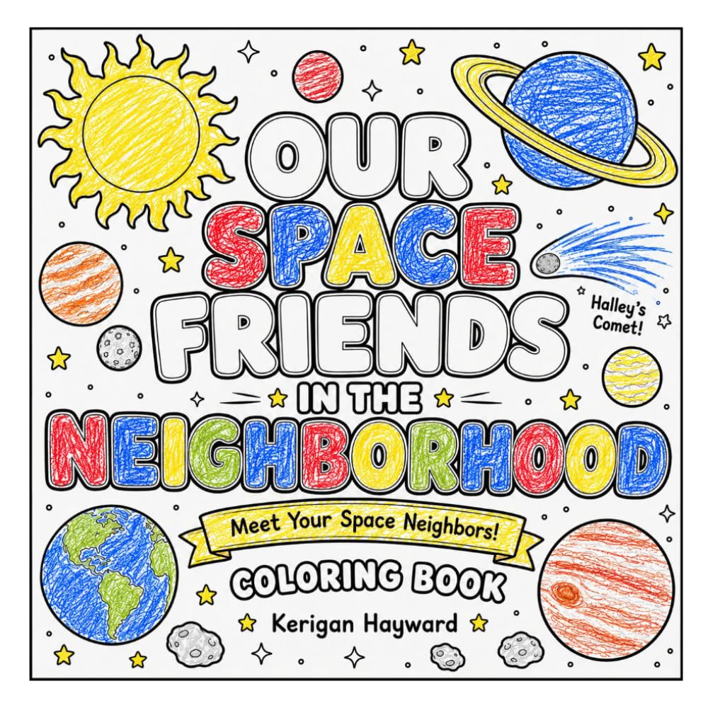 Our Space Friends: In The Neighborhood: Coloring Book