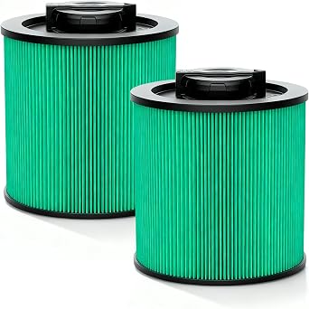 2-Pack DXVC6914 HEPA Filter Compatible Fit for 6-16 Gallon Wet/Dry Vacs Replaces DXV06P, DXV09P, DXV10P, DXV10PL, DXV10SA, DXV12P, DXV14P, DXV16P