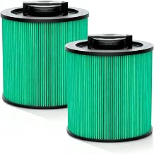 2-Pack HEPA Filter Compatible with DXVC6914   Fit for 6-16 Gallon Wet/Dry Vacs   Replaces DXV06P, DXV09P, DXV10P, DXV10PL, DXV10SA, DXV12P, DXV14P, DXV16P   Washable & Reusable