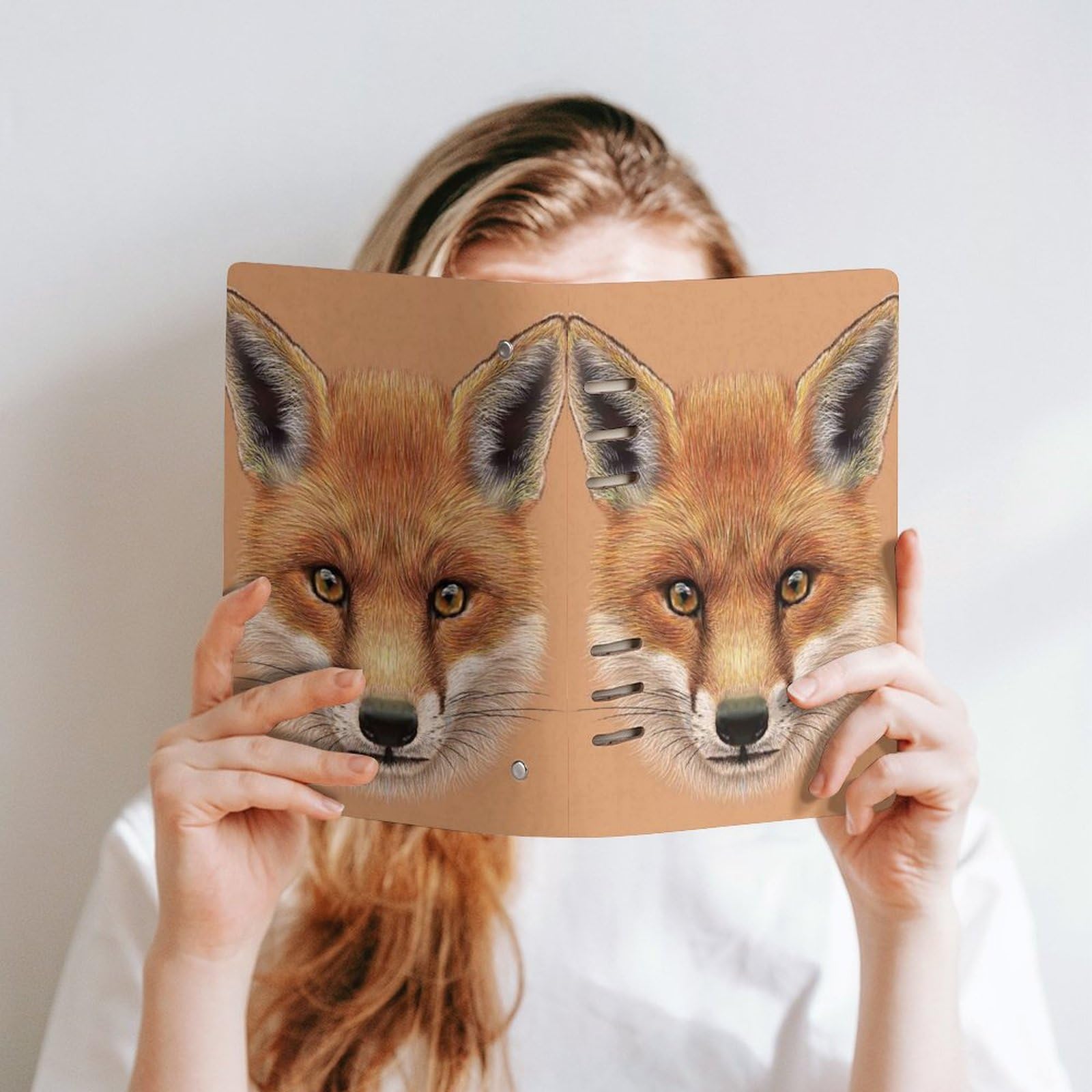 Amazon.co.jp: ルーズリーフノート キツネ 狐 かわいい システム手帳