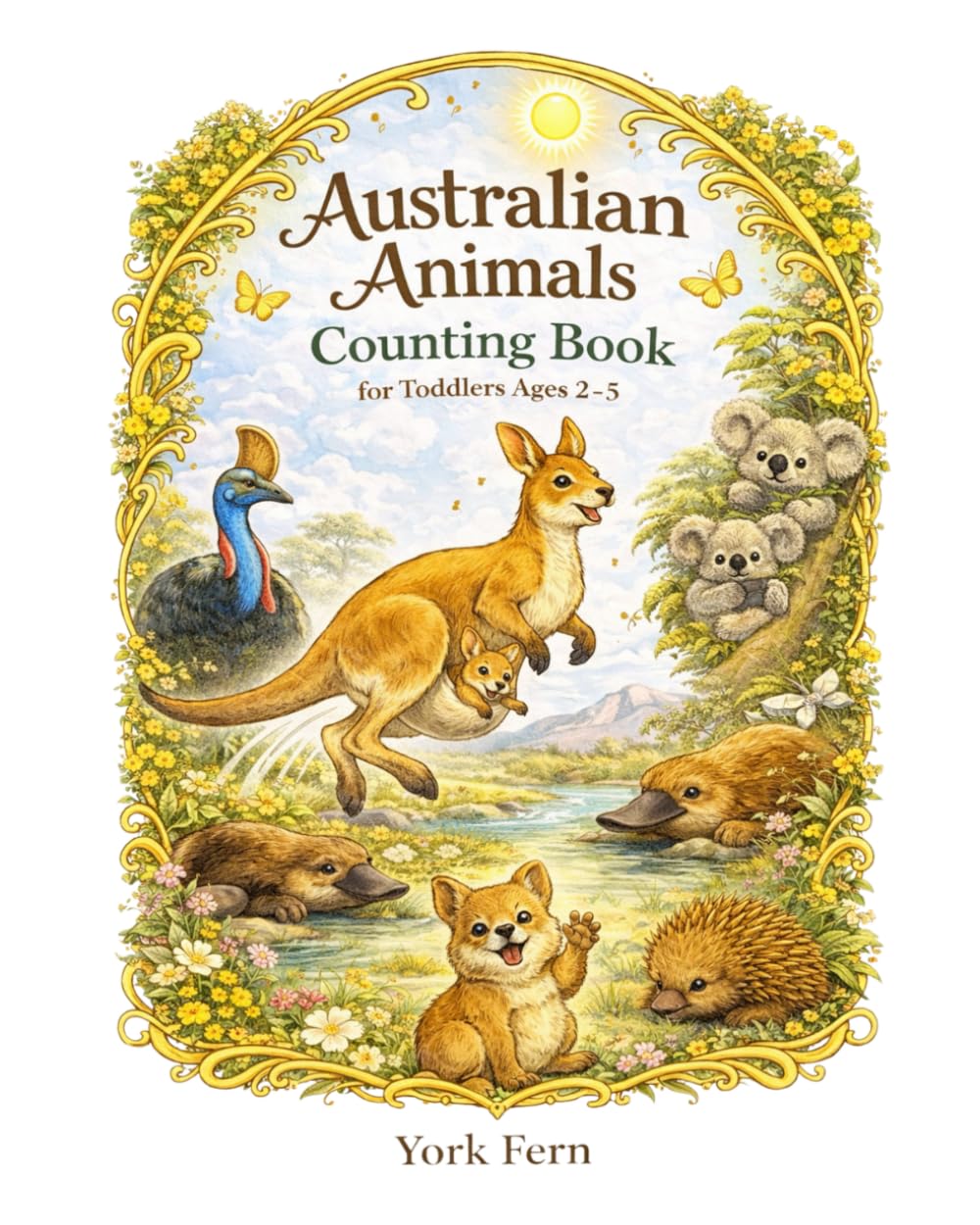 Australian Animals Counting Book: for Toddlers Ages 2–5