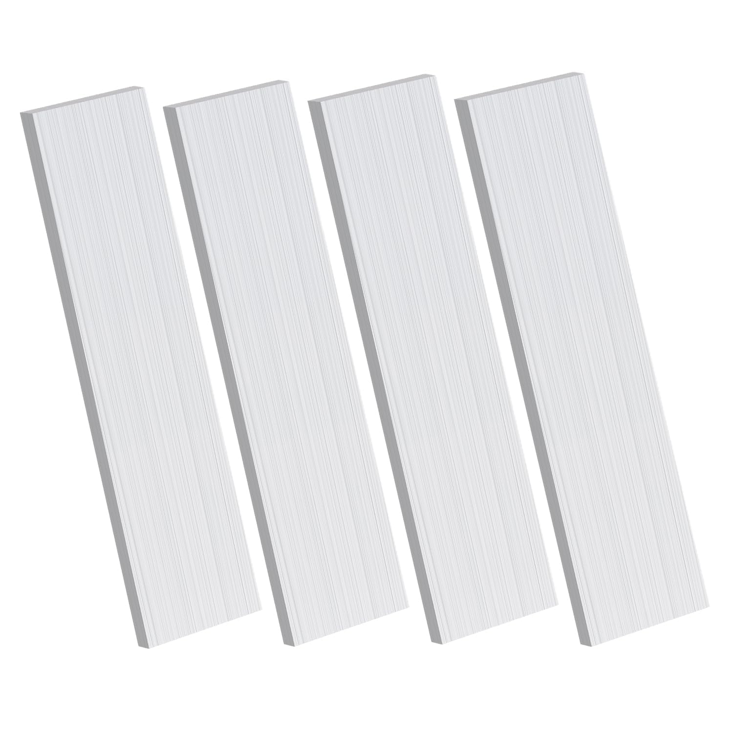 6061 Aluminum Flat Bars - 4 Pack -12