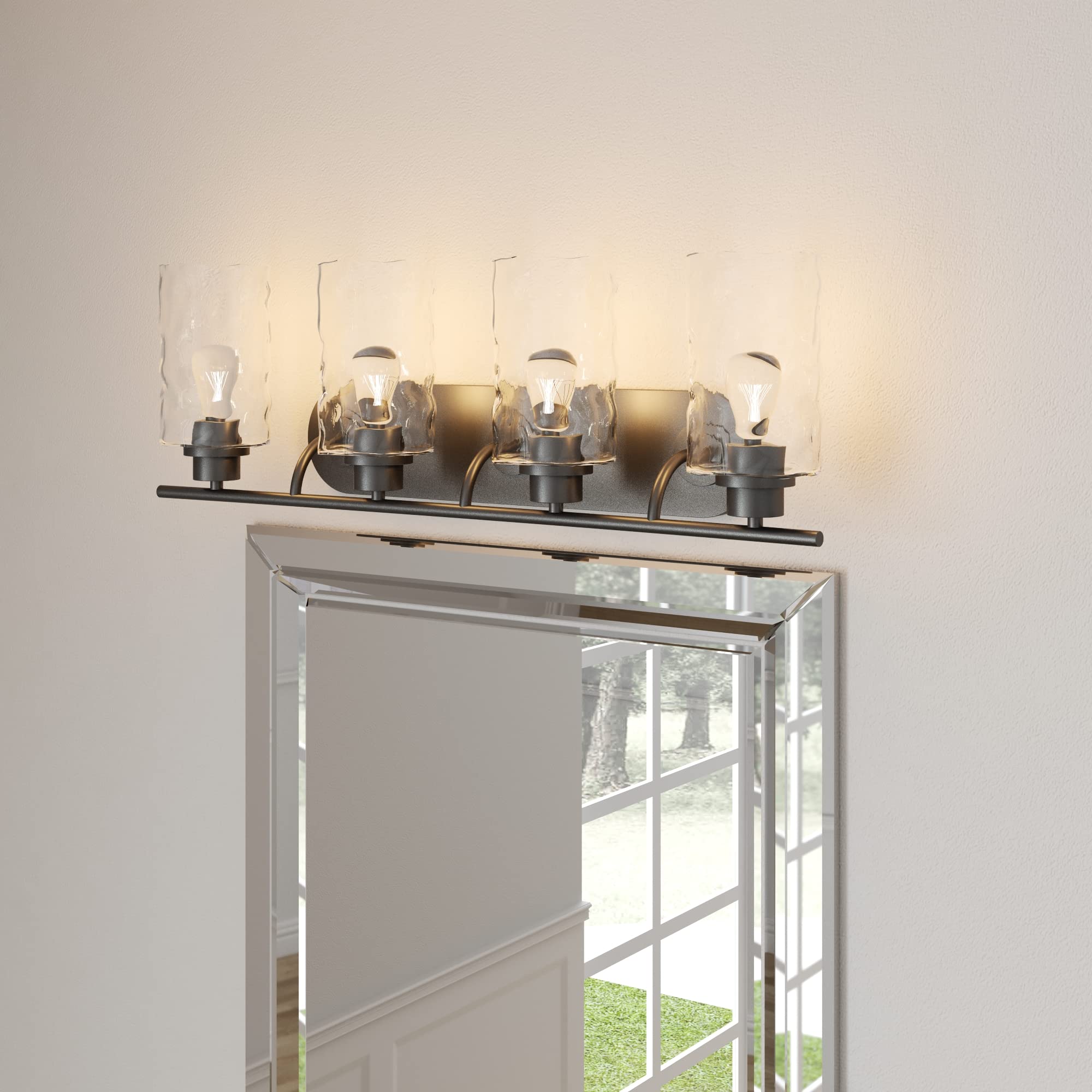 Designers Fountain Gramercy Park 4-Light Bathroom Vanity Light Fixture, Old English Bronze, 87104-OEB