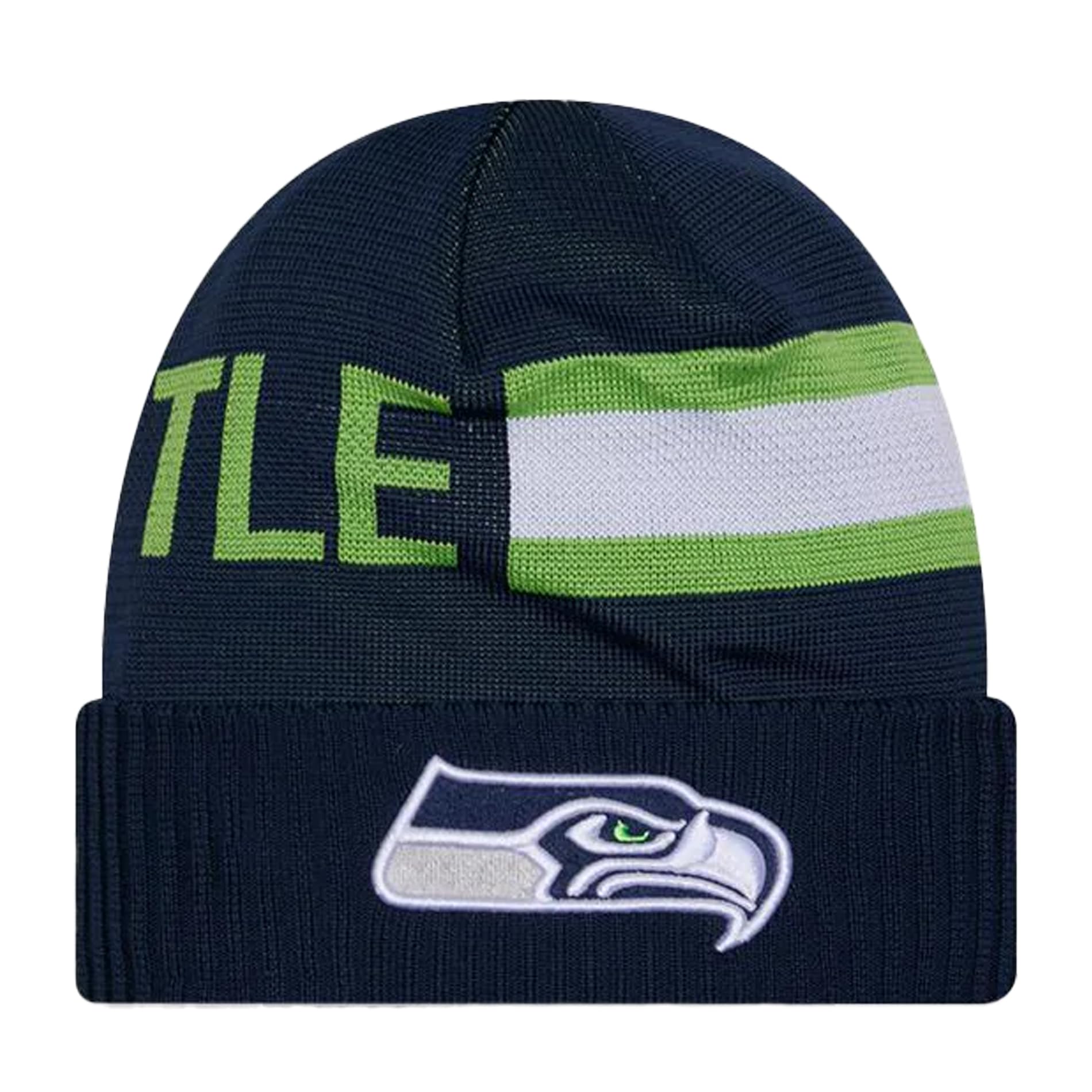 New Era Unisex-Adult NFL Official Sideline Team Logo Wordmark Tech Cuffed Beanie Cold Weather Knit Hat