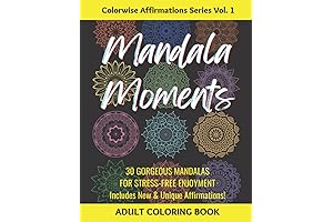 Adult Coloring Book: Stress-Free Mandalas with Affirmations