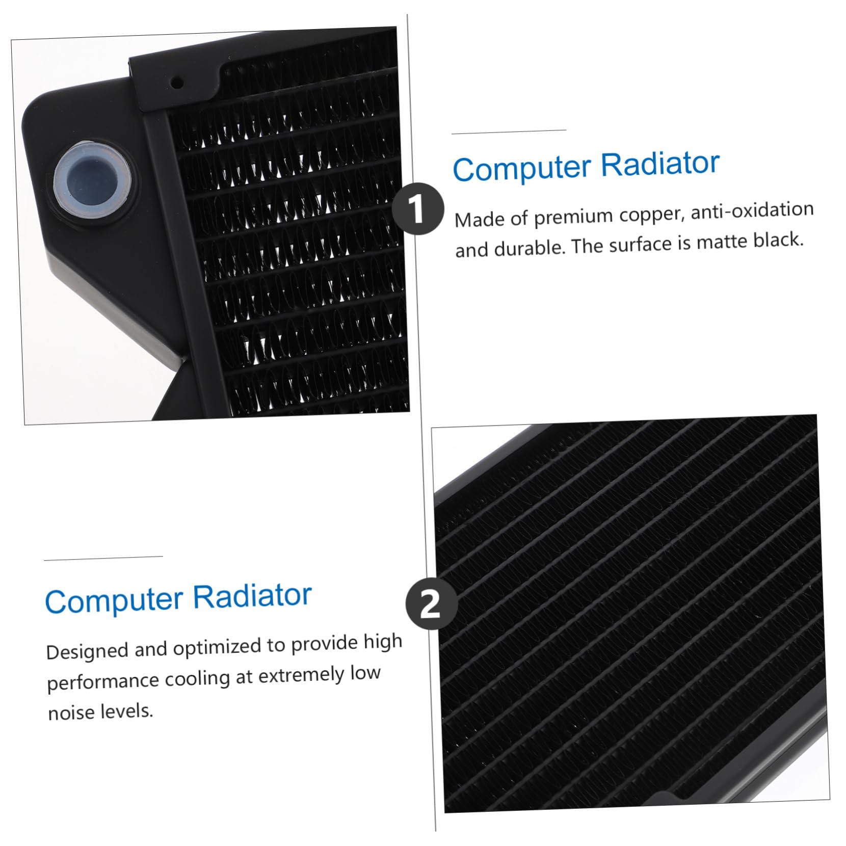 Radiateur de Refroidissement à Eau Cuivre pour Carte Graphique et Processeur Système de Dissipation pour Pc et Équipements de Haute Performance