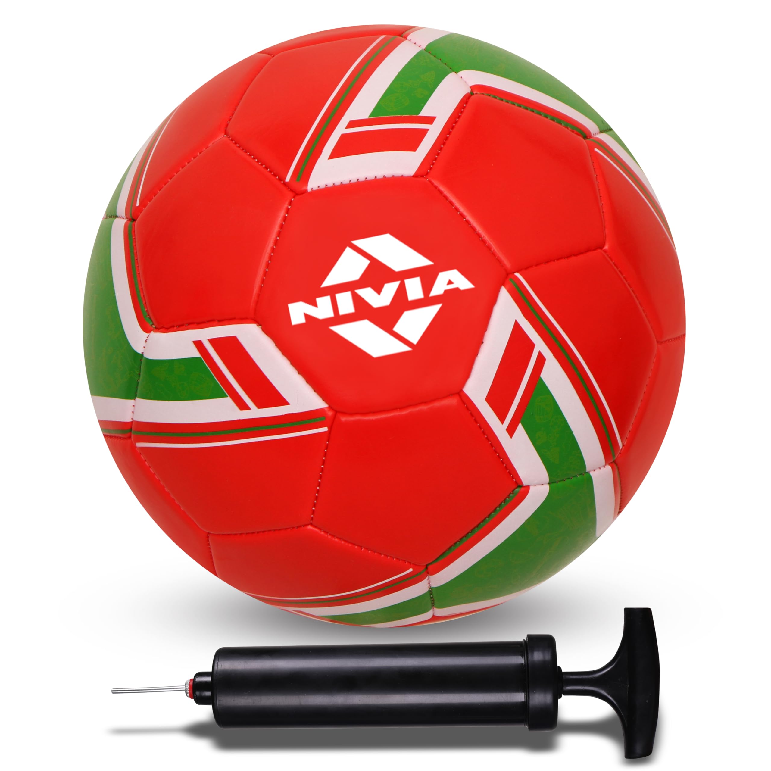 Nivia Spinner Machine Stitched Football Size -5 with Ball Pump 6" Combo (Portugal) (B0CY8B2WV7) Amazon Price History, Amazon Price Tracker