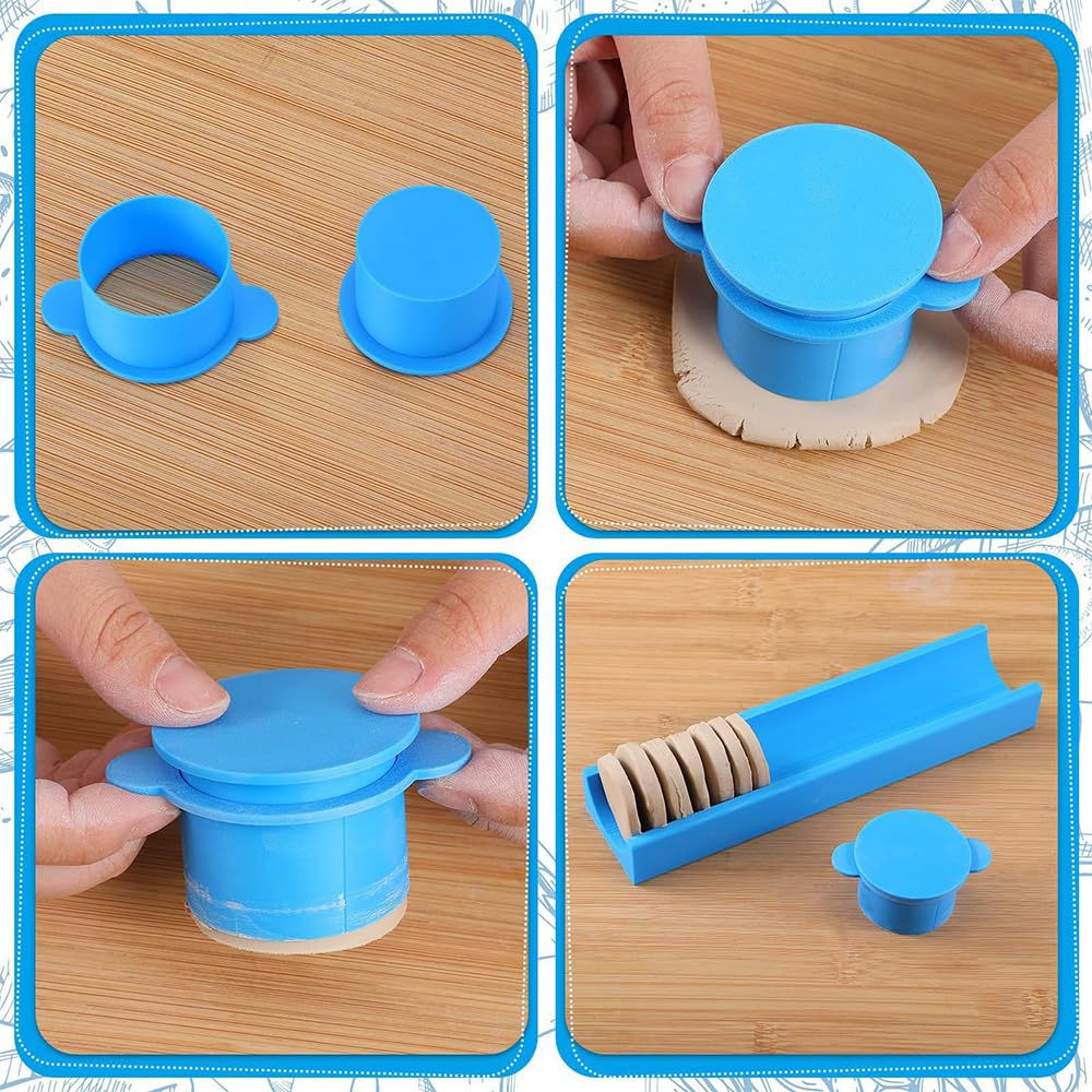 Fayelong Round Cake Pop Mold Set Circle Cake Pop Cutter and Pusher ABS Cake Pop Maker for Home Desserts Making, Birthday Parties, Wedding Desserts