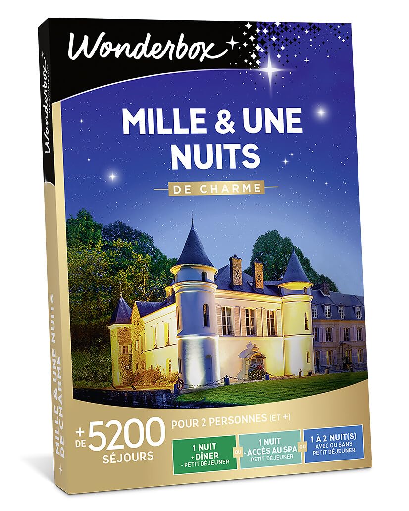 Wonderbox - Mille Et Une Nuits De Charme - Coffret Cadeau - Idée Cadeau Séjours