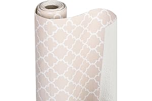 Smart Design Bonded Grip Non-Adhesive Chantilly Blush Drawer Liner