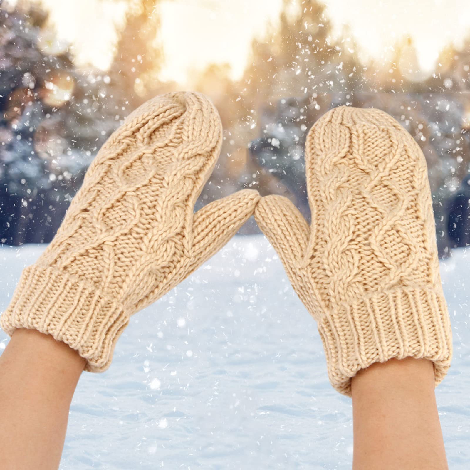 Womens Winter Gloves Pairs Women's Winter Gloves Warm Lining