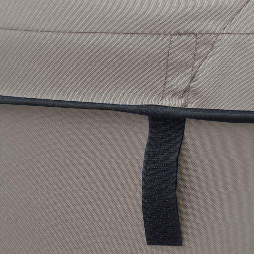 vidaXL Toit Bimini à 3 arceaux parois latérales 183x(185-198) x137 cm