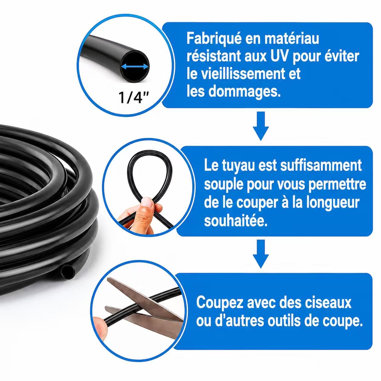 Brumisateur Terrasse 18M Préassemblé avec 26 Buses, Kit de Brumisation Extérieur avec Adaptateur 3/4" en Laiton pour Patio, Jardin, Serre et Animaux