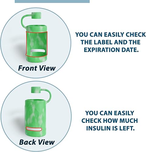 Miniatura 2 de 4ALLFAMILY Protector de vial de insulina para niños y adultos, funda protectora para tu insulina para viales pequeños, viales portátiles de viaje,