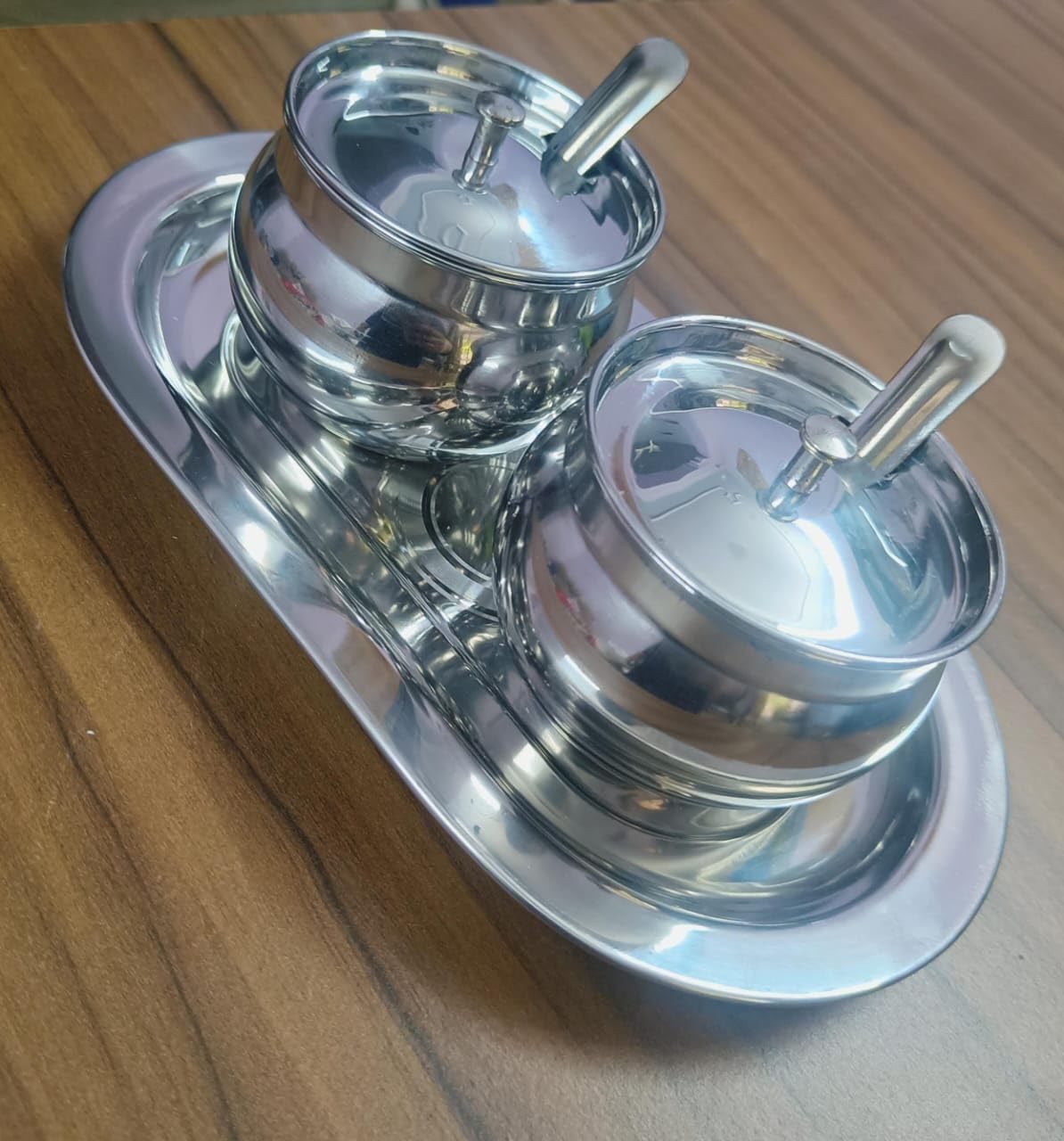 AQUANERO+ Stainless steel Ghee Pot 250ml capacity with spoon, lid,Tray used for Pickle container Jar set ghee pot tray set - for Modular Kitchen set (B0CK4S8HNG) Amazon Price History, Amazon Price Tracker