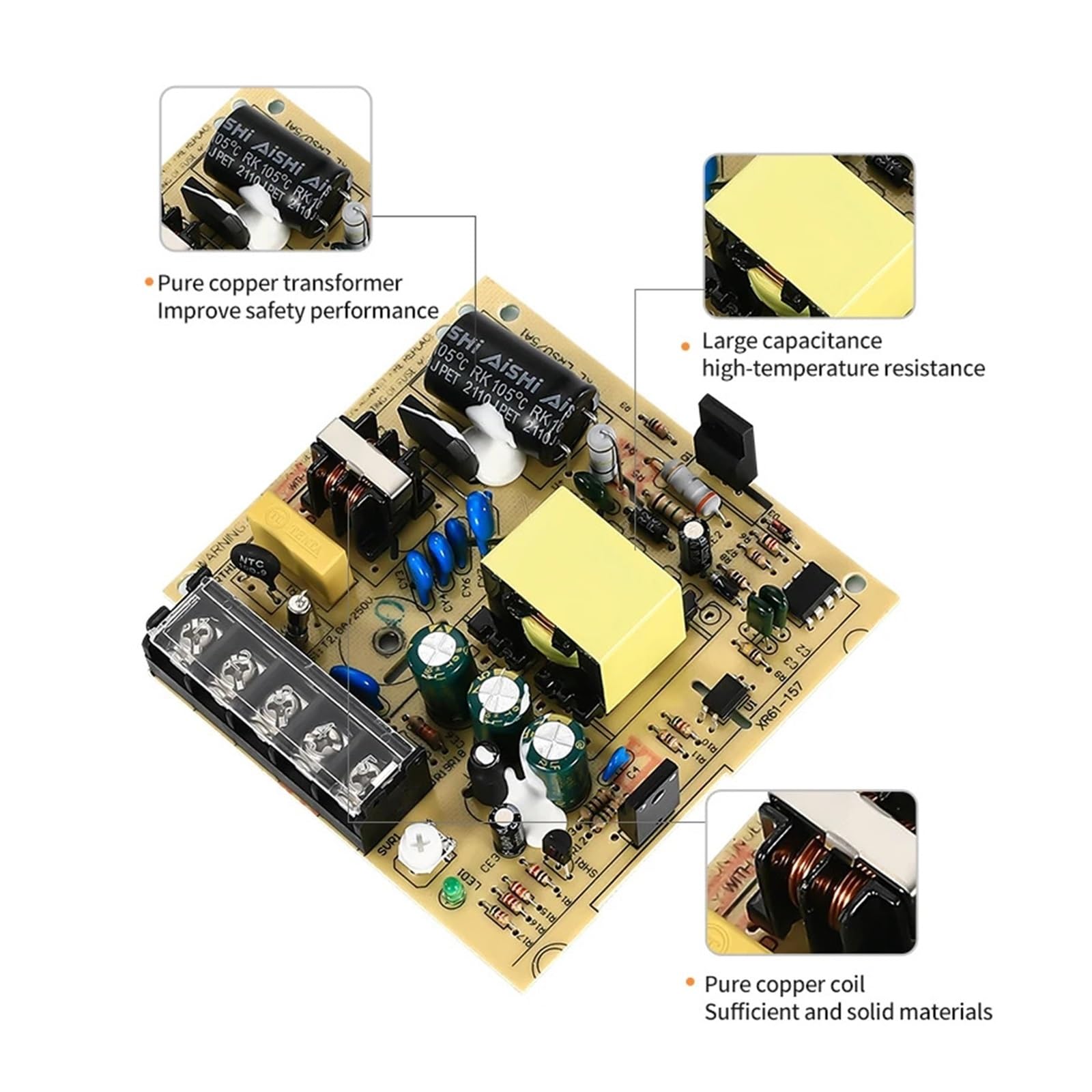 Alimentatore Switching LRS75 AC110 220V 75W Uscita Singola DC 5V 12V 15V 24V 36V 48V LRS-75-5 LRS-75-12 LRS-75-24(15V 5A)